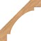 Ekena Millwork 3 1/2"W x 38"D x 38"H Merced Smooth Knee Brace, Western Red Cedar BRC04X38X38MRC00SWR - alternate 3